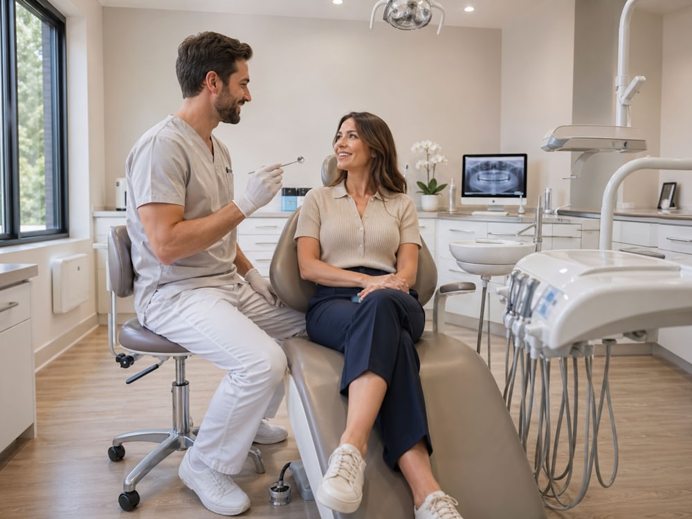 Bahçe Diş Kliniği'nde bir hekim